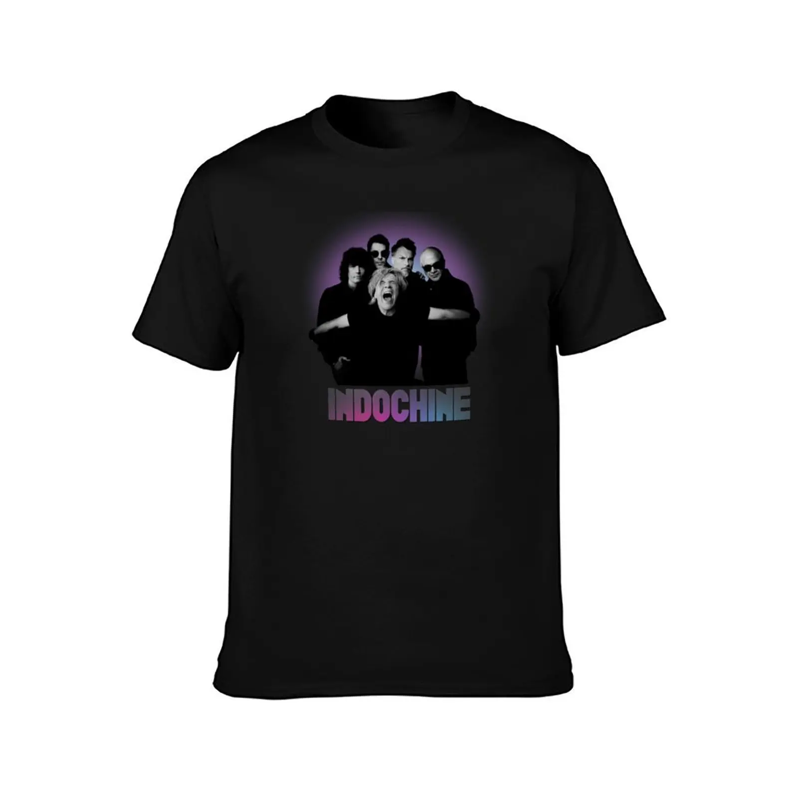 Indochine T-Shirt plus size clothes blacks funny costumes plain black t shirts men