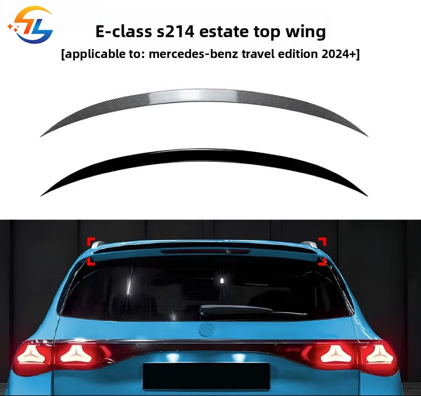 For Mercedes E-Class Travel Edition Estate S214 2024+ AMG Tail Top Wing Spoiler Exterior Modification Accessories