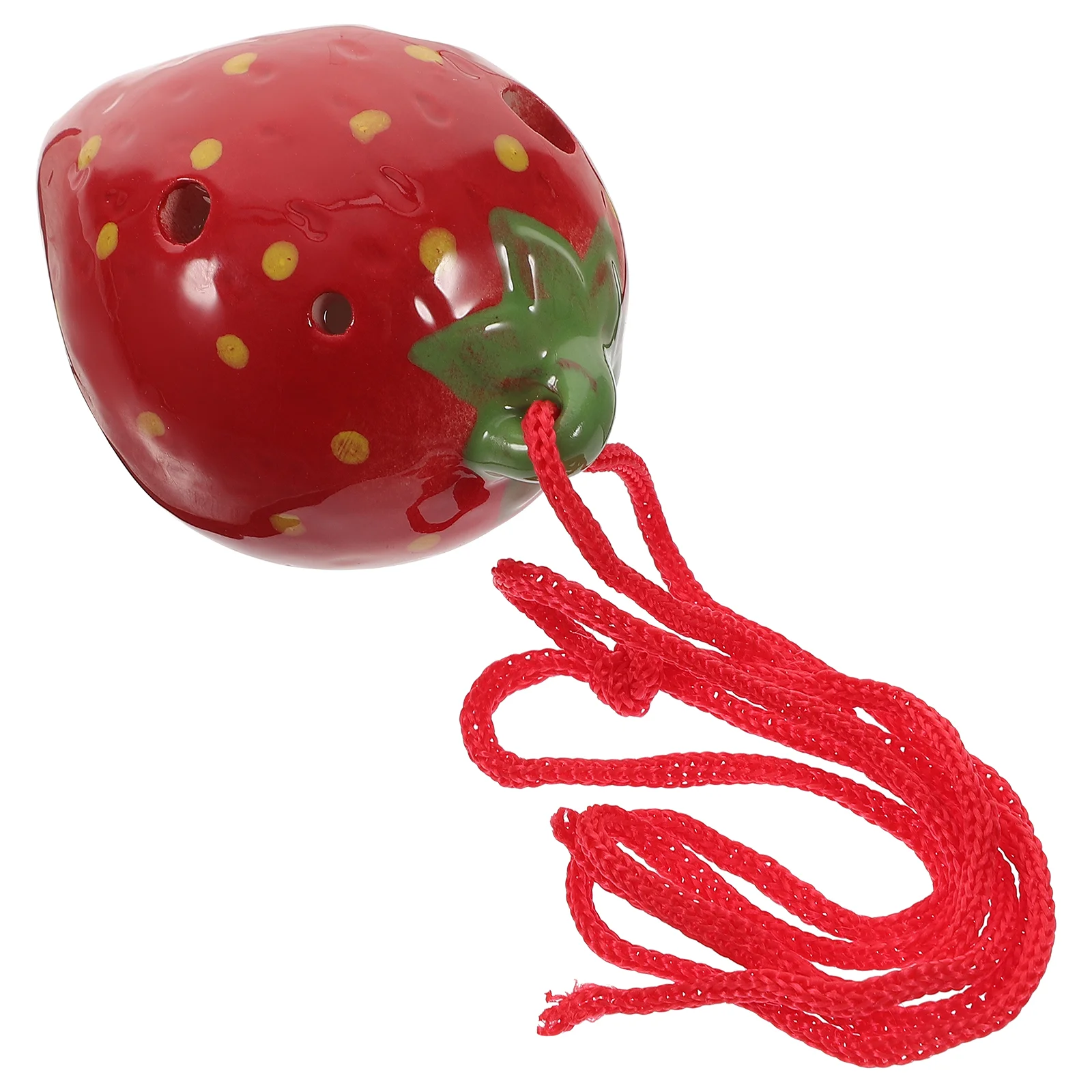 Strawberry Fruit Ocarina Children 6-hole Creative Beginner Clarinet Practice Porcelain Instrument