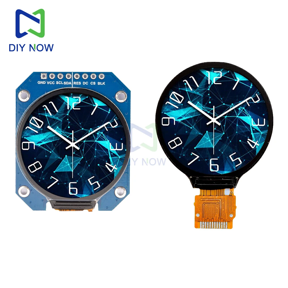 

Circular Display TFT Display 1.28 Inch LCD Display Module Round RGB 240*240 screen display module GC9A01 Driver 4 Wire SPI