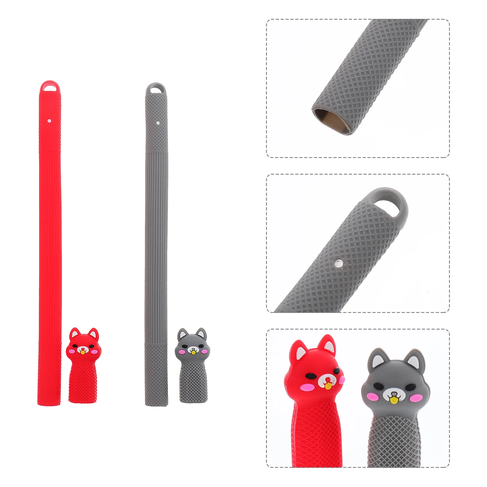 

2Pcs Pen Case Nonslip Smooth Surface Falling-Resistant Practical Cover for Pencil 2 Generation Pen Case Pencil Cap