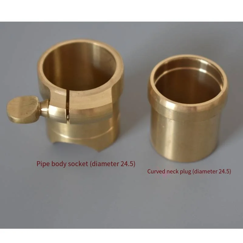 2Pcs Brass Alto Saxophone Neck Socket Connector Set Wind Instrument Replacement Repair Accessories