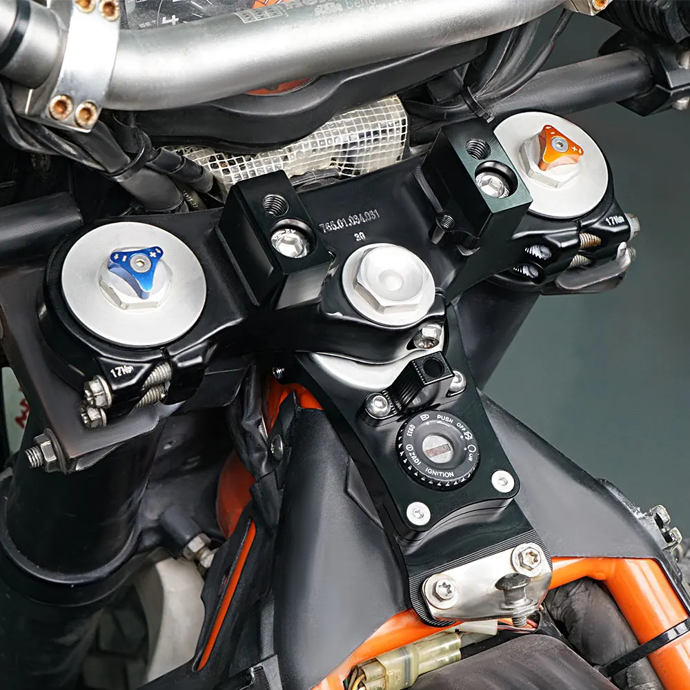 For 2012-2018 KTM 690 Enduro/R Scotts Steering Damper Mounting Bracket Kit Handlebar Riser 1 in/25mm 690 Enduro 690 Enduro R