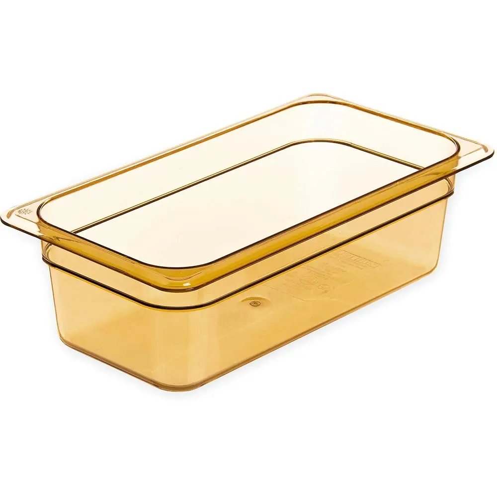 

Storplus High Heat Food Pan, Chafing Pan With Spoonable Corners For Catering, Buffets, Restaurants, High Heat Plastic, 1/3 Size