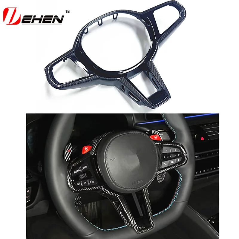 

Suitable For Bmw New 1 2 3 4 Series G20 G22 G23 G26 G42 i3 i4 M240i M2 M3 M4 G80 G82 G87CS carbon fiber steering wheel covers