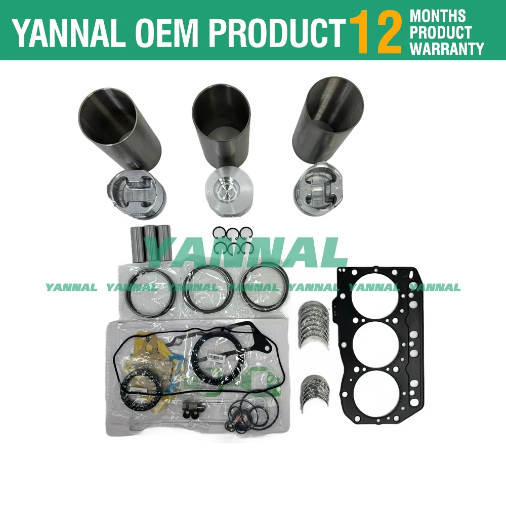 3TN82E 3TN82TE 3TN82L Overhaul Rebuild Kit For Yanmar Engine YM258 Tractor Parts