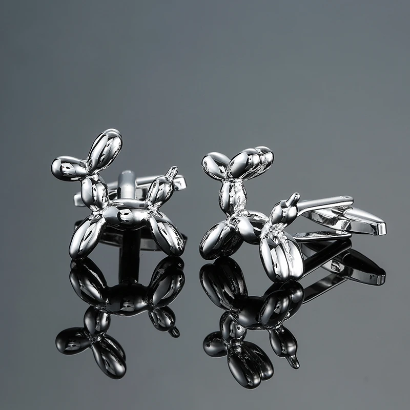 Men's French shirt cufflinks copper material interesting balloon dog shaped cufflinks fashion clothing accessories wholesale