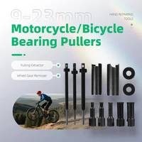 Herramientas de reparación manual, extractores de rodamientos de motocicleta de 9-23mm, Extractor de rodamientos internos de bicicleta, Kit de reparación de Extractor de engranajes de rueda
