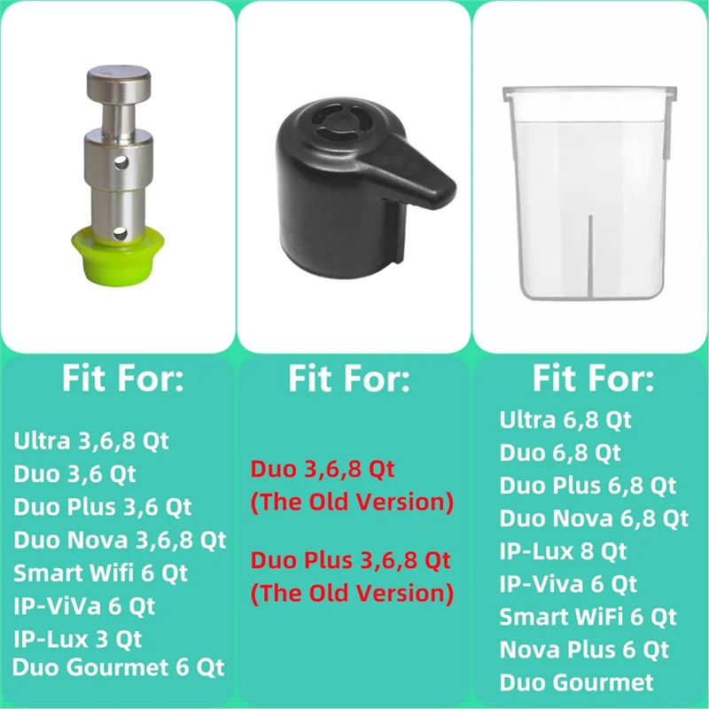 قطع غيار B43C لـ Pot Duo/Duo Plus 5، 6 Qt، IP-DUO50، IP-DUO60 وIP-Duo Plus 60، تتضمن حلقة الختم
