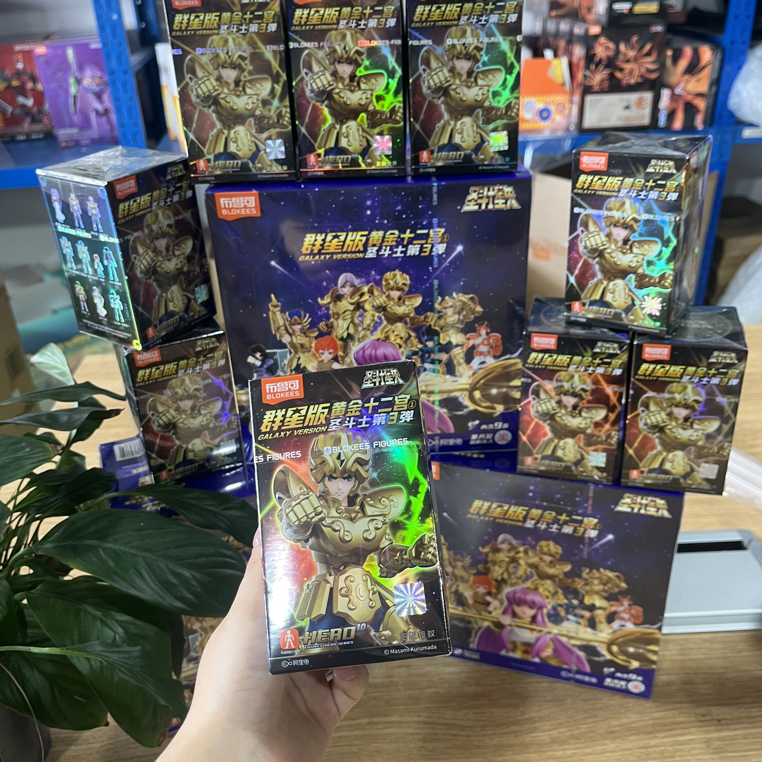 Bloks Saint Seiya blocs de construction de 3e génération Athena/Cancer/Aries/Taurus assembler figurine Anime cadeau à collectionner pour enfants adultes