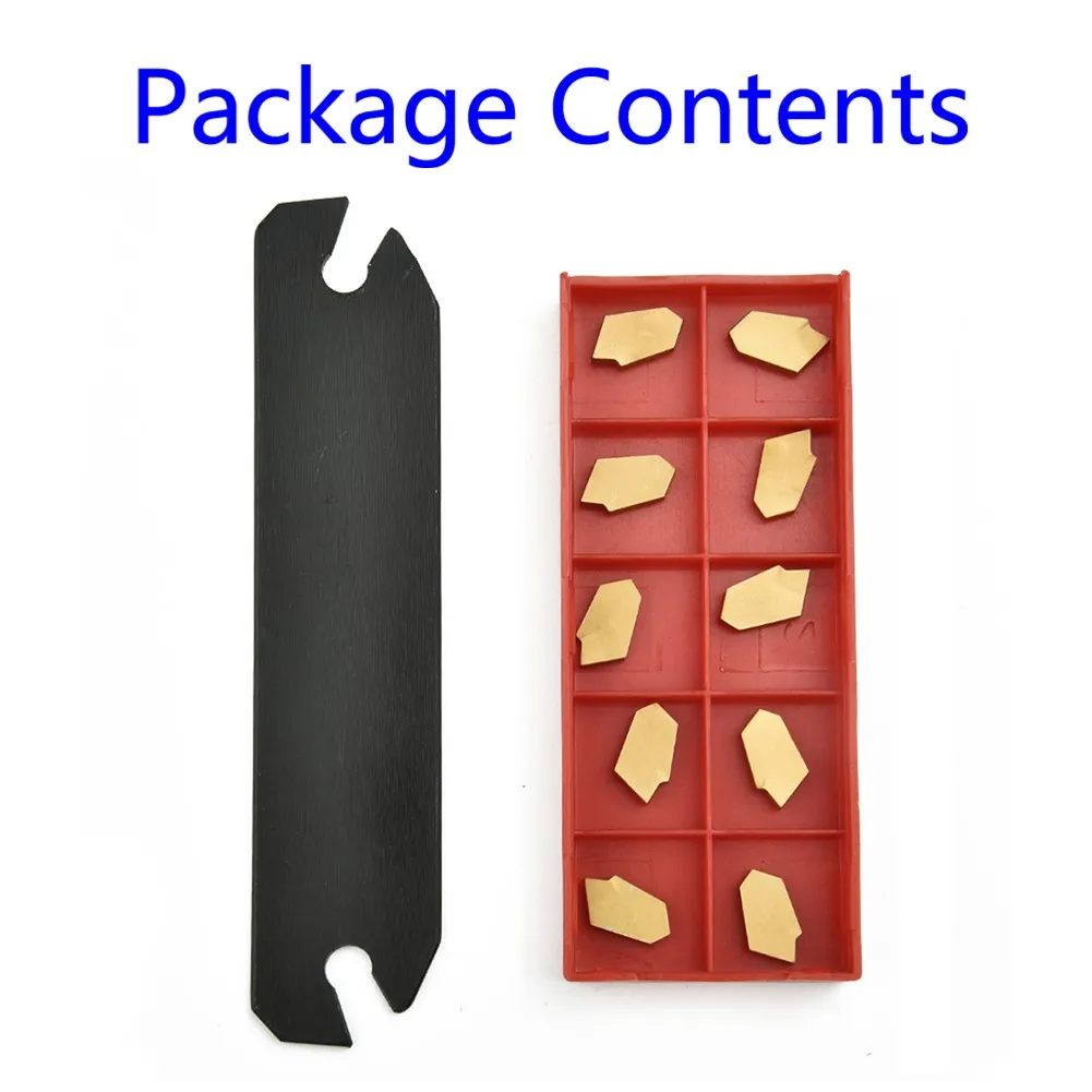SPB26-3 26mm Parting Grooving Off Tool Holder With 10pcs GTN-3 SP300 Coated Carbide Inserts For CNC Lathe Metalworking