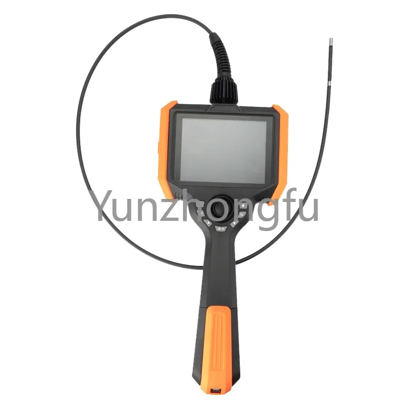 360 Degree Industrial Pipe Endoscope Steerable Near Focus Lens HD Inspection Parts 2.0mm Camera