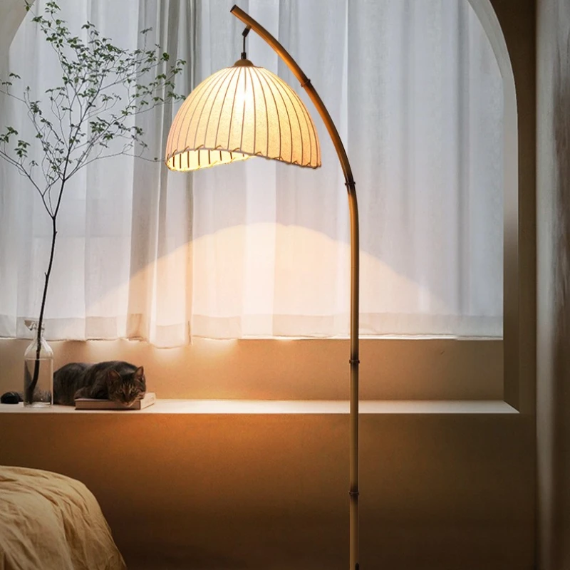 

Iron LED Floor Lamp Chinese Retro Style Floor Light Bedroom Living Room Study Lighting Lamps Tricolor Home Decorations Lights