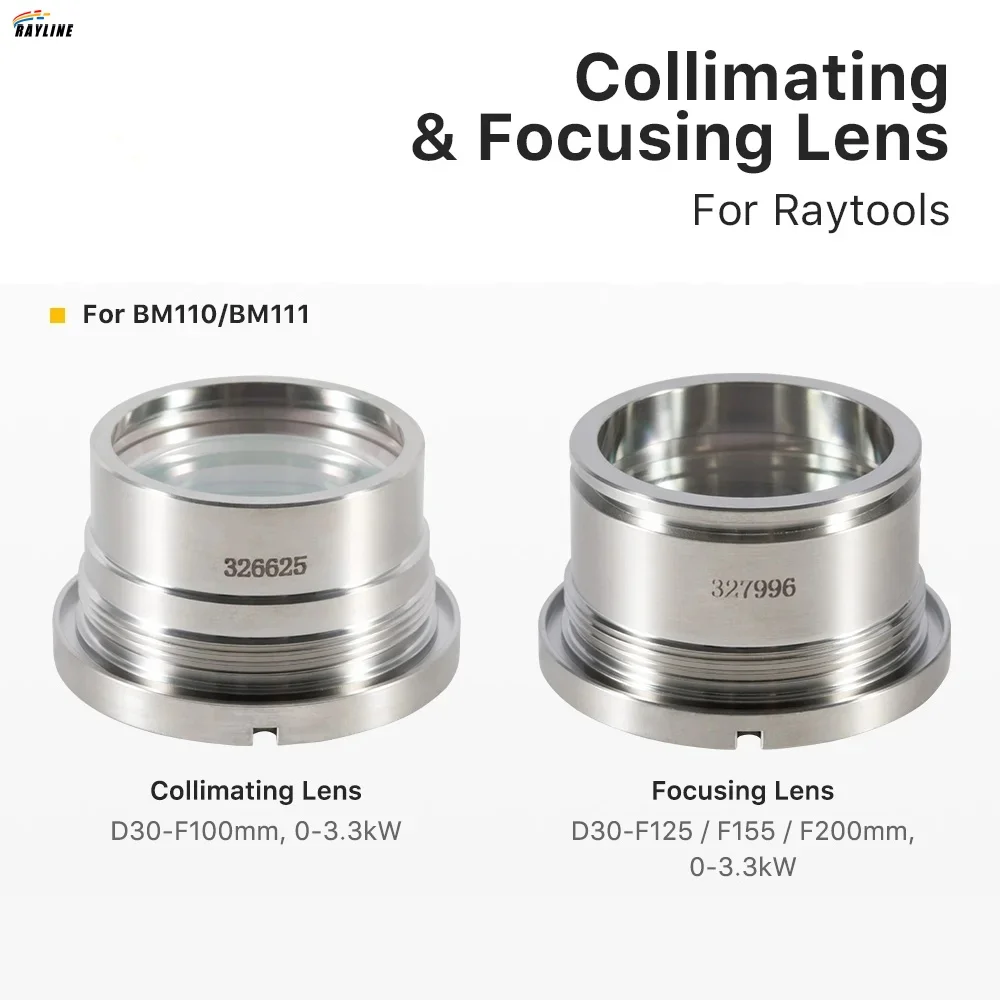 Original Raytools BM110/BM111/BT240S Collimating & Focusing Lens D30 with Lens Holder for Raytools Laser Cutting Head