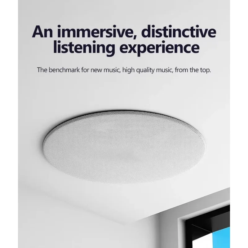

In stock High Quality Wireless Ceiling Master Speaker Slave BLE Wireless Speaker Work with Background Music Amplifier Mounted on