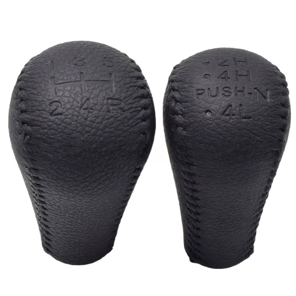 Leather Gear Shift Knob For Nissan Pathfinder R51 Navara D40 2005-2015 Manual Shifter Knob Aftermarket Replacement