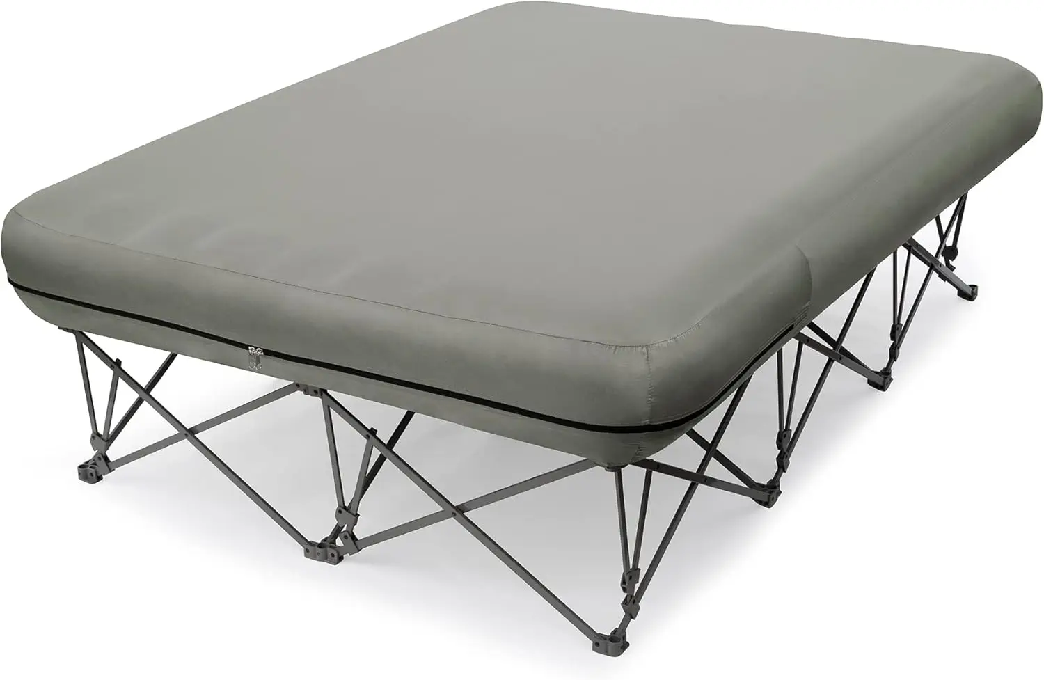 

Camping Cot,Folding Camping Bed with Inflatable Air Mattress and Carry Bag