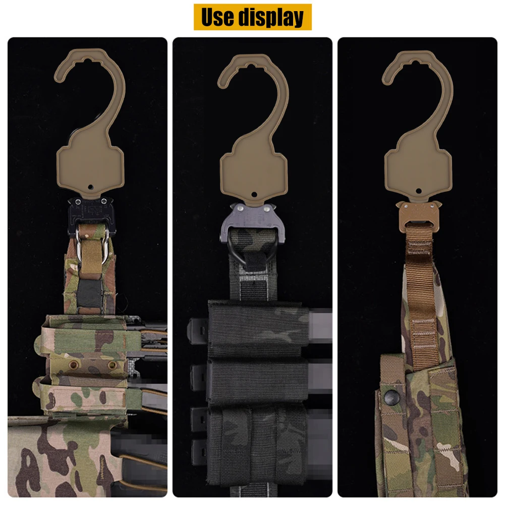 Tactical Hanger For Cobra Buckle Belts Waistband Hang Closet Display Accessories Hook Hanging Organize Quick Access Nylon