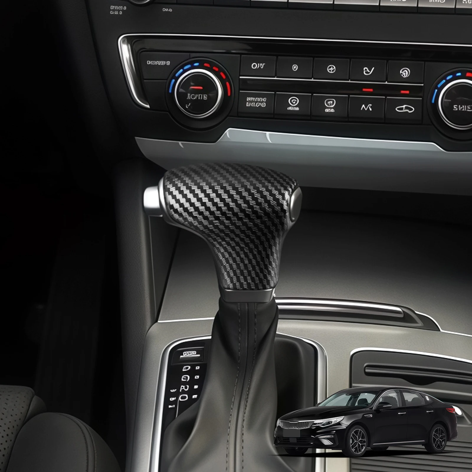 For Kia Cadenza K5 K7 2017-2019 Gear Shift Head Cover Console Trim Car Interior Styling Accessories