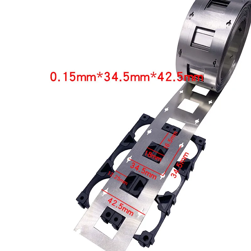 1M 2P 0.15mm thick spot welding nickel strip for 32650 battery welding 32700 battery connection sheet 32.5mm/34.5mm hole spacing