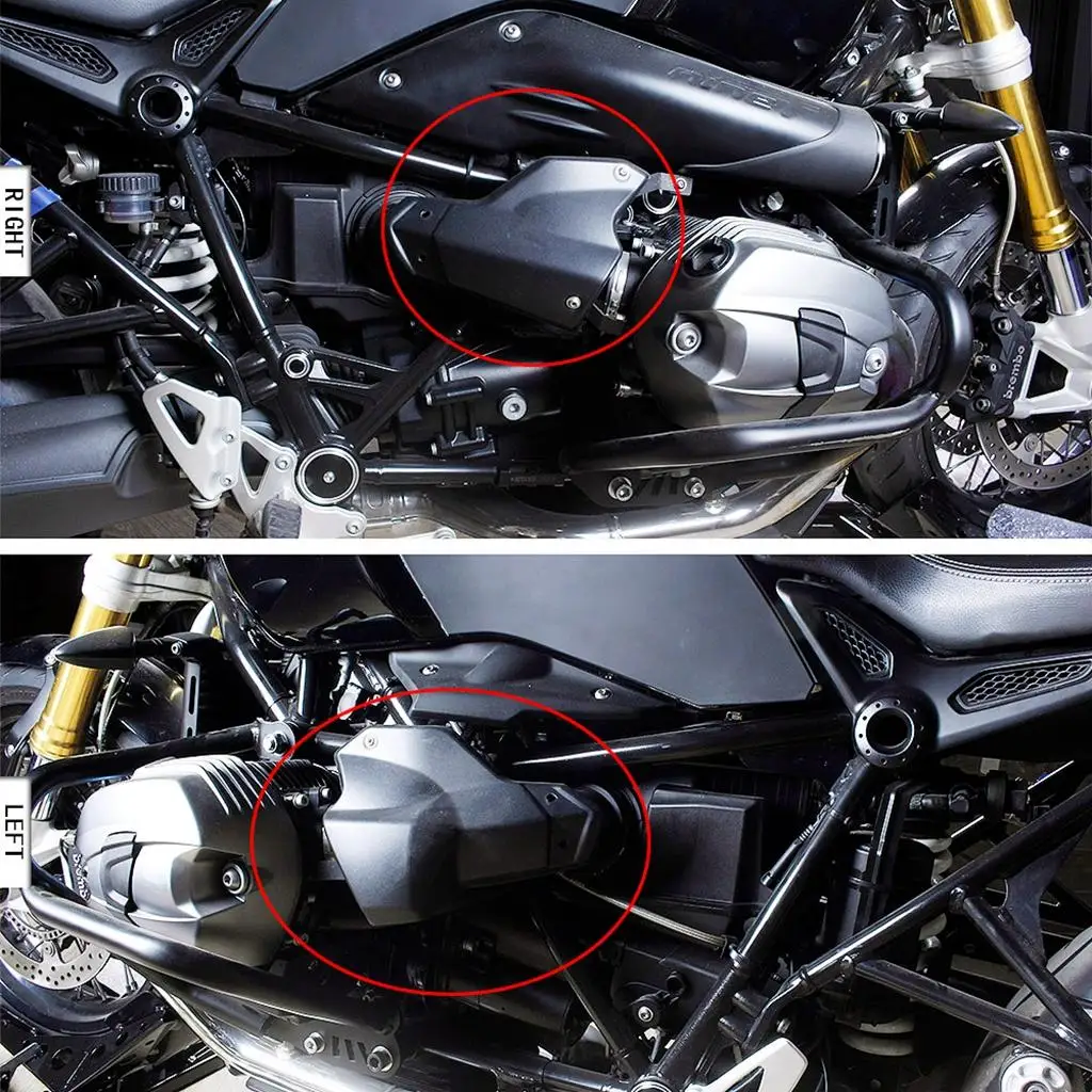 High Strength Plastic Engine Valve Cylinder Head Cover Set for R Nine T 2013-2017 Motorcycle Replacement