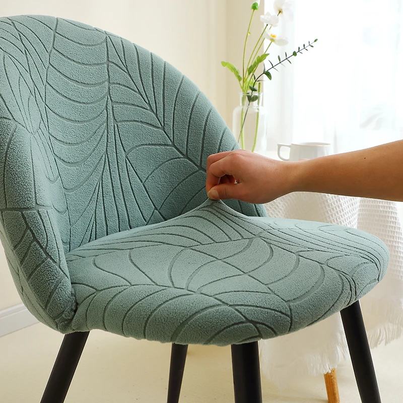 1/4/6 قطعة الجاكار مطاطا منقار البط كراسي يغطي لغرفة الطعام منخفضة الظهر غطاء كرسي مقعد أغطية الزفاف فندق ديكور المنزل #6