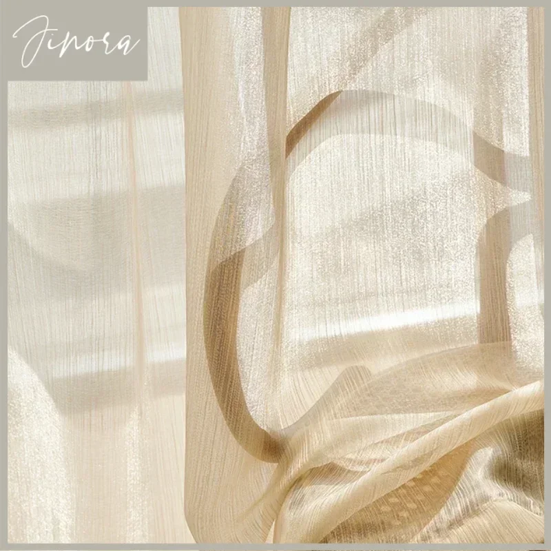 Custom Size Fashion European Curtain Luxury Window Screen White Tulle Curtains For Balcony Living Room Curtain House Decor