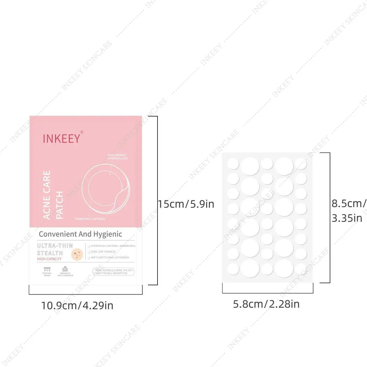 72-360Pcs 0.1mm Acne Pimple Patch Stickers Invisible Blemish Spot Cover Waterproof Acne Treatment Pimple Remover Tool Skin Care