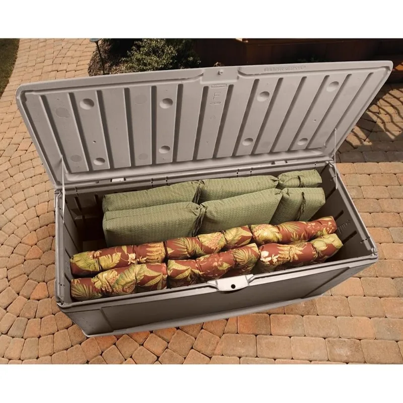 Rubbermaid-Extra Large Deck Box, marrom e cinza, 2047052