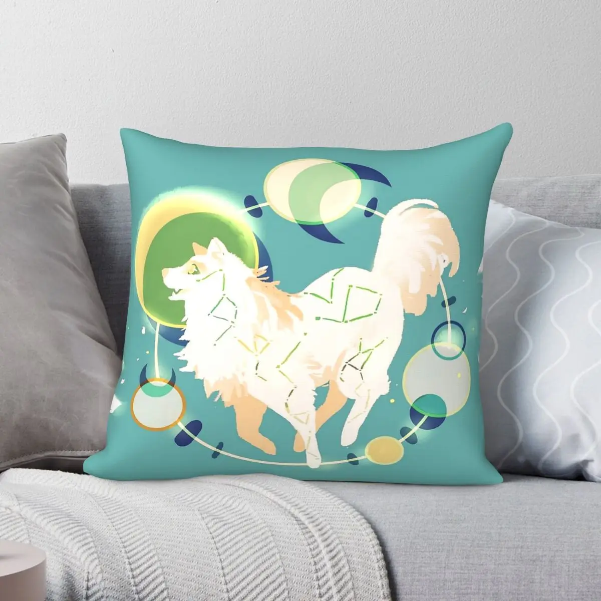 Mytho Doggos Bulgae Square Pillowcase Polyester Linen Velvet Pattern Zip Decor Throw Pillow Case Room Cushion Cover 18