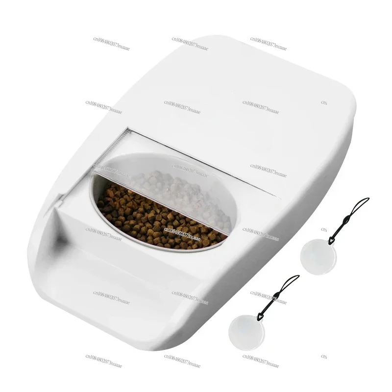 Automatic Pet Feeder for Cats and Small Dogs, Microchip Sensing, Removes Wet and Dry Food