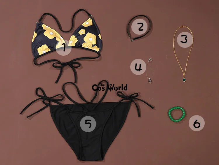 Sono Bisque Doll Wa Koi Wo Suru Wakana Gojo Kitagawa Marin Bikini Swimsuit Swimwear Anime Cosplay Costumes image 6