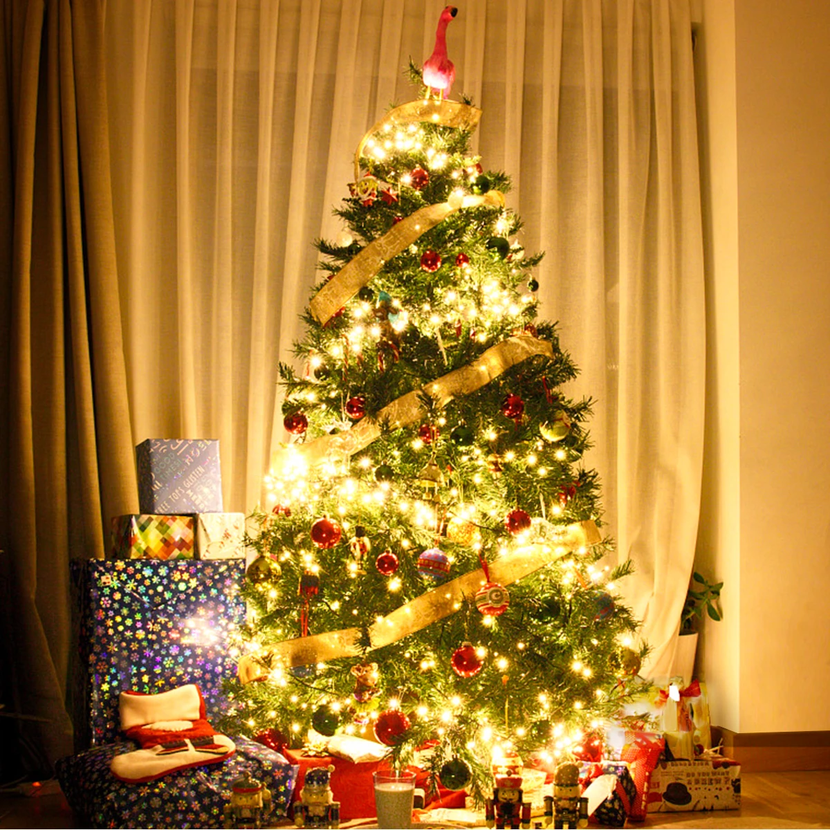 Guirlande lumineuse LED de noël 24V, blanc chaud, multi-guirlandes lumineuses pour décoration d'arbre, guirlande lumineuse étanche pour décoration de salle extérieure