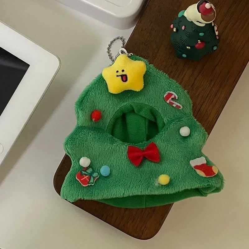 Simpatico cappello da orata di mare Copritesta di panda Portachiavi in peluche Albero di Natale Peluche Zaino Ciondolo in peluche Simpatico regalo di Natale