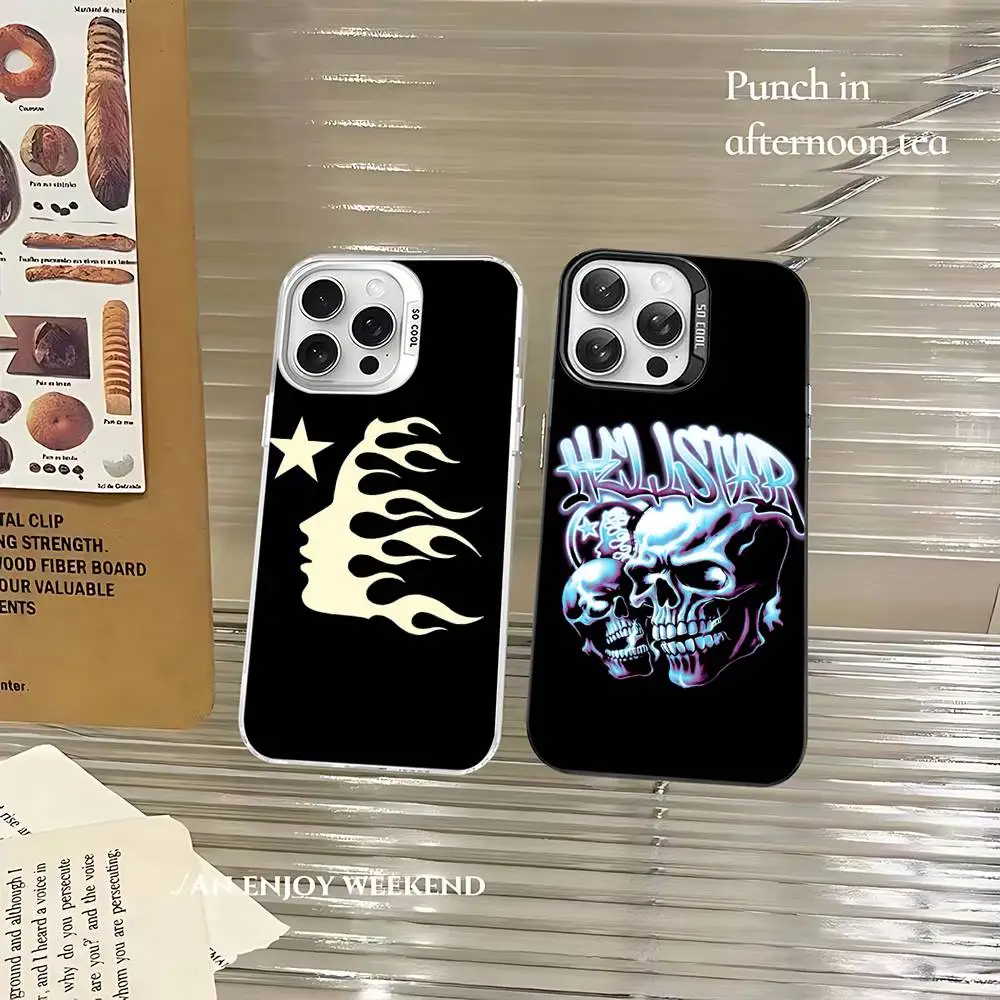 H-HellstarS Fashion Logo Phone Case For iPhone 17 16 15 14 13 12 11 Pro Max Plus Pro Colorful Shell view 6