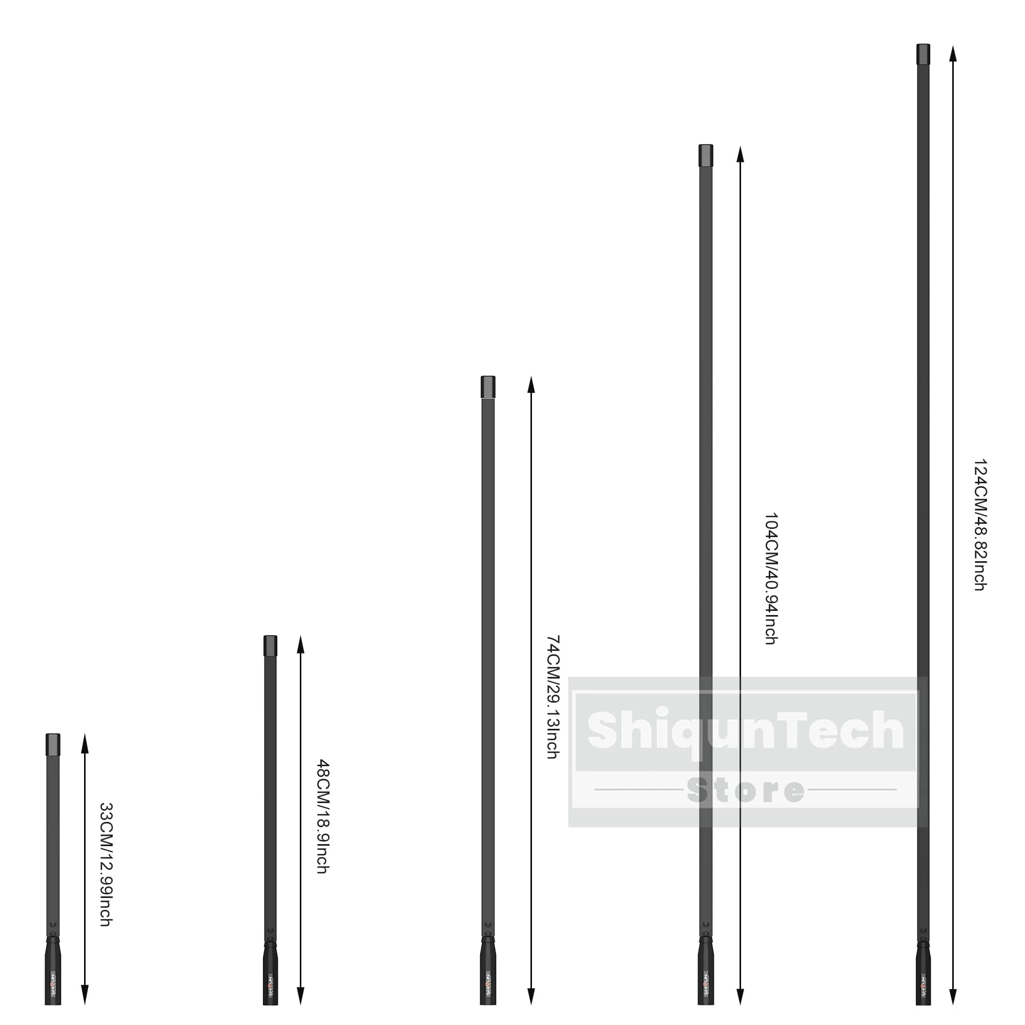 Foldable CS Tactical Antenna SMA-Male Ham Radio High Gain Antenna Dual Band 144/430MHz 18.9-inch For TYT MD-390 Baofeng P15UV 3R