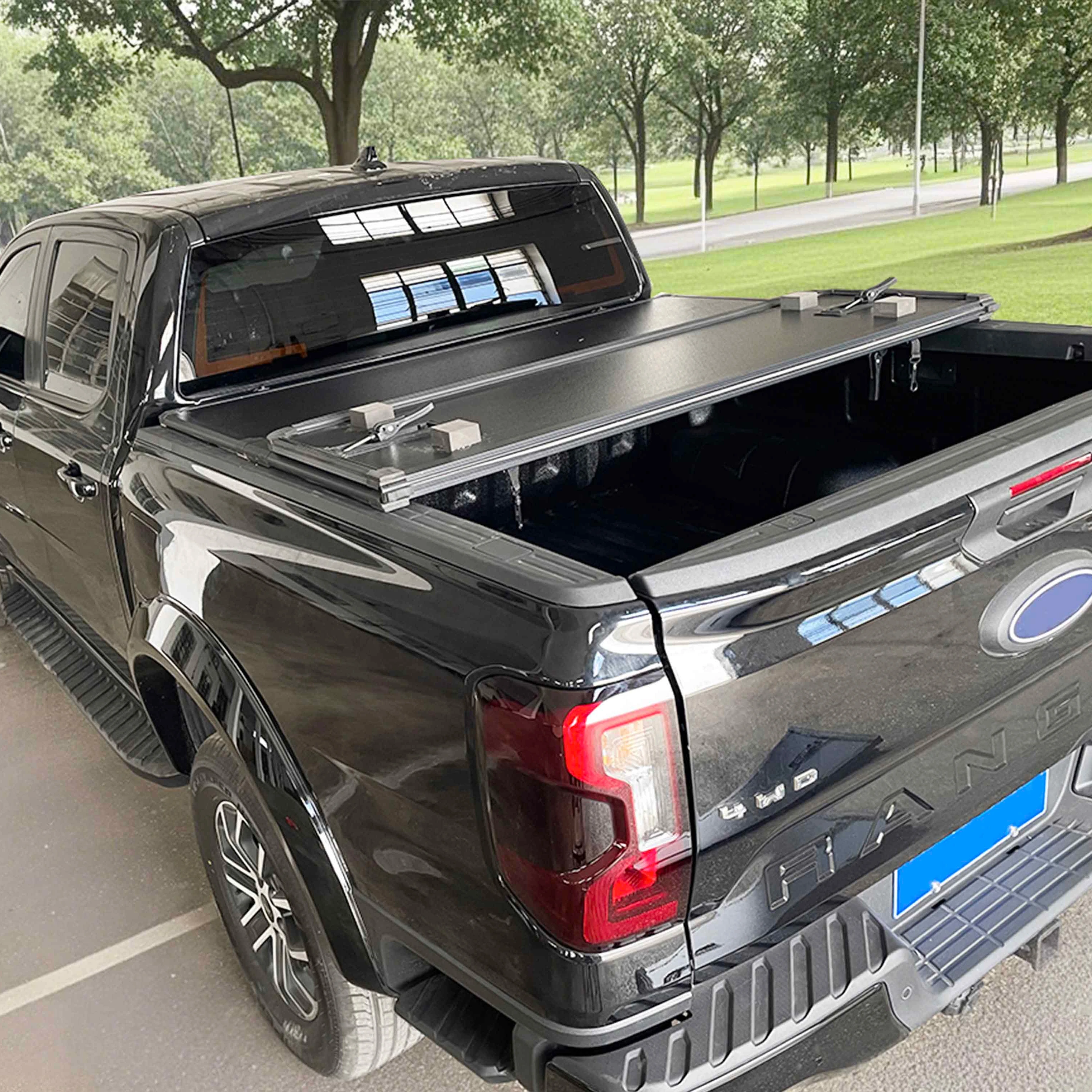 

Factory Custom 5 ft Retractable Tri-Fold Tonneau Cover Hard Pickup Truck Bed Covers for Honda Ridgeline Model Ranger