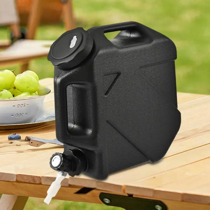 

Water Jug with Spigot 10L Water Tank with Tap No Leakage Camping Bucket for Picnic Hiking BBQ Supplies