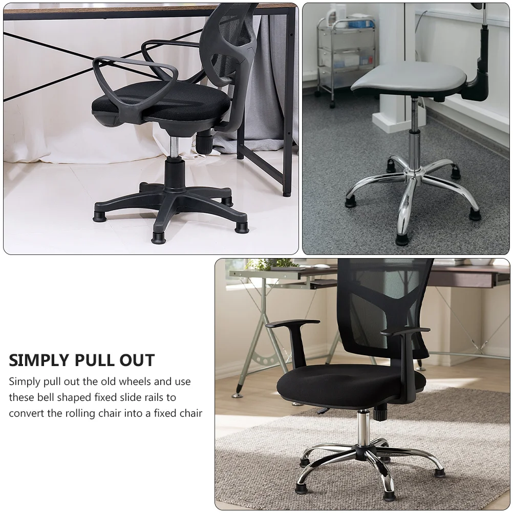 10pcs Floor Protector Chair Glides For Wood Metal Furniture Anti-Scratch Noise Reduction Office Home Use Stool Fixed Stopper