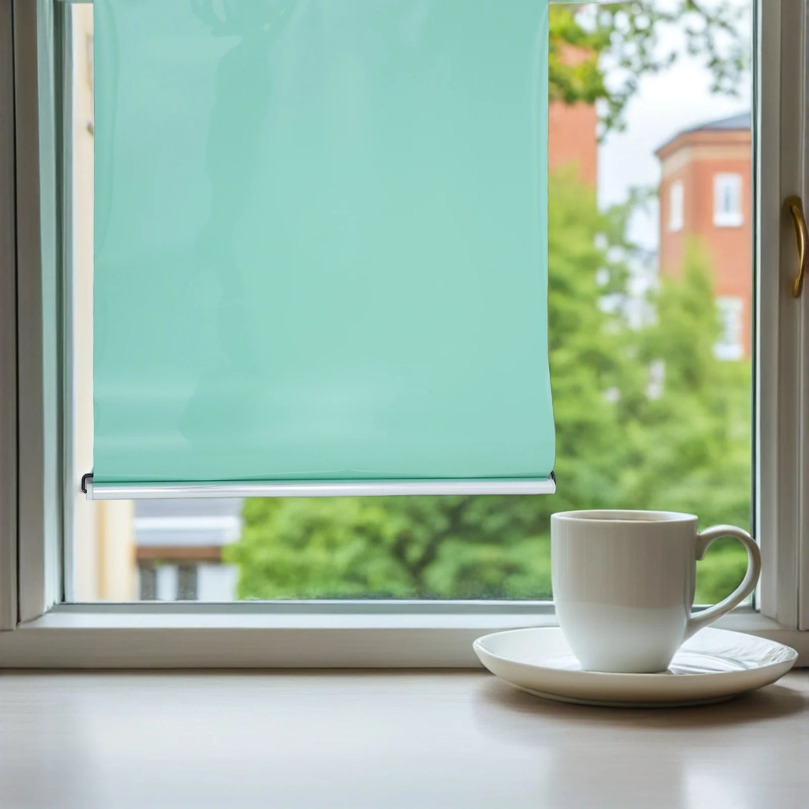 

Suction Cup Blackout Blinds 58x125cm No-Drill Light Blocking Roller Shades Privacy Curtains for Office Nursery Apartment