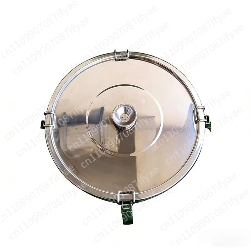 316/304 Sanitary Food Stainless Steel Kitchen Funnel Sealing Cover Hopper Conical Filling Machine Large Diameter