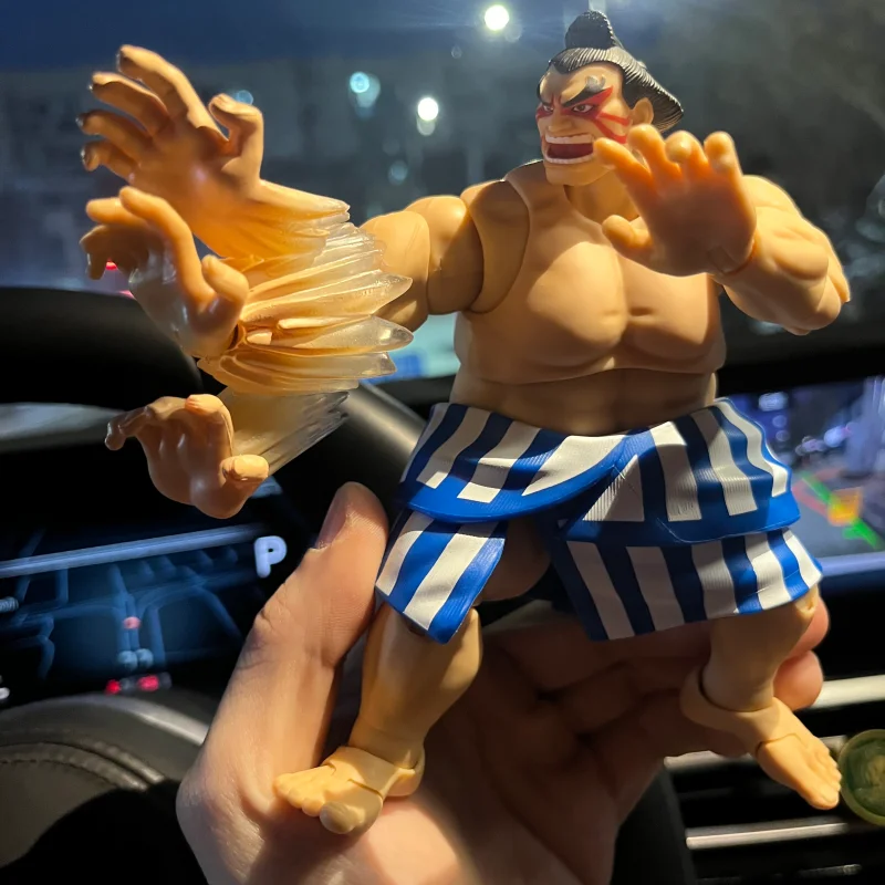 

In Stock Jada Toys Street Fighter 2 Edmond Honda 1/12 Scale Articulated Action Figure Sumo Collectible Model For Anime Game Fans