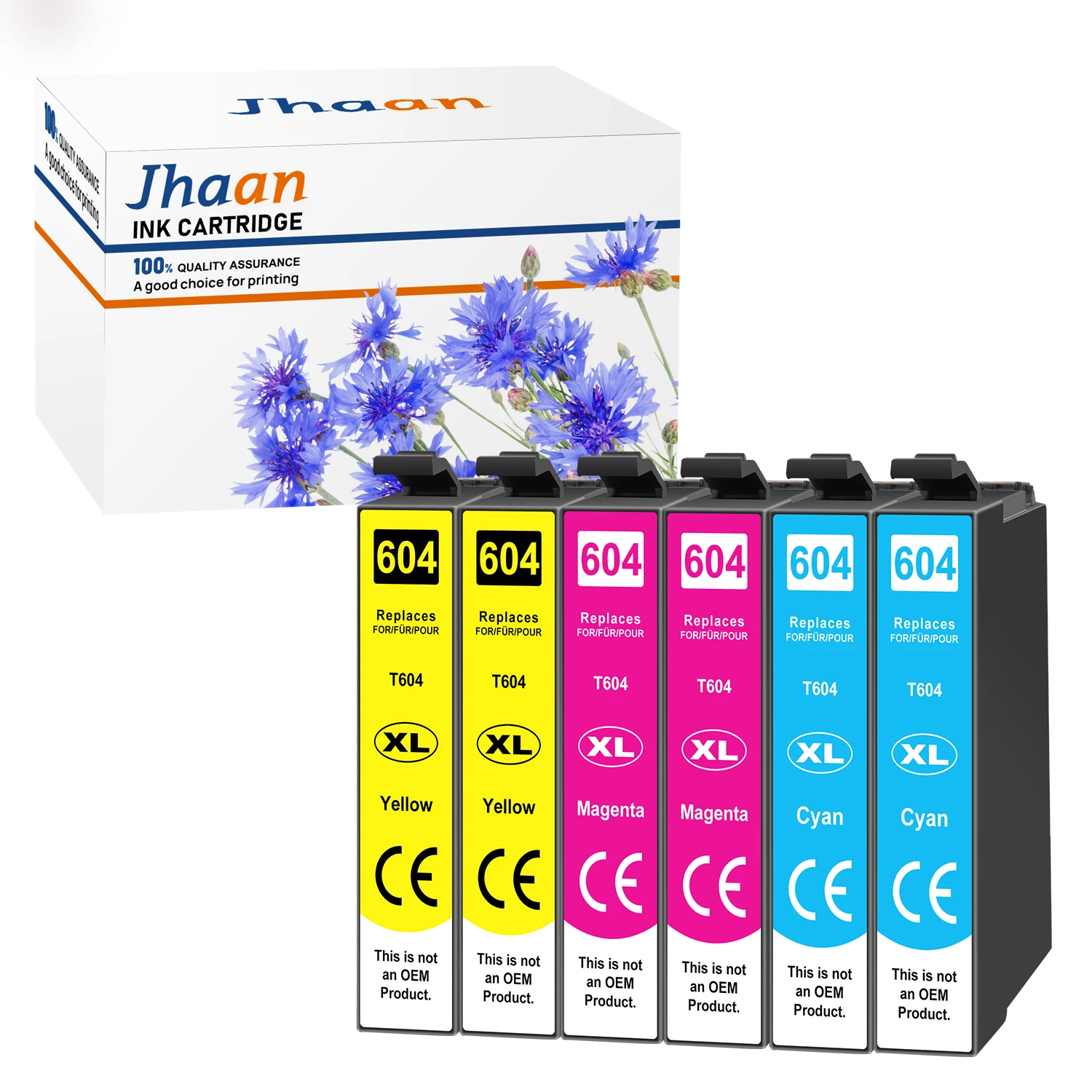 Jhaan 604XL printercartridges compatibel met Epson 604 604XL cartridges voor Expression Home XP-4200 XP-3200 XP-3205 XP-2200