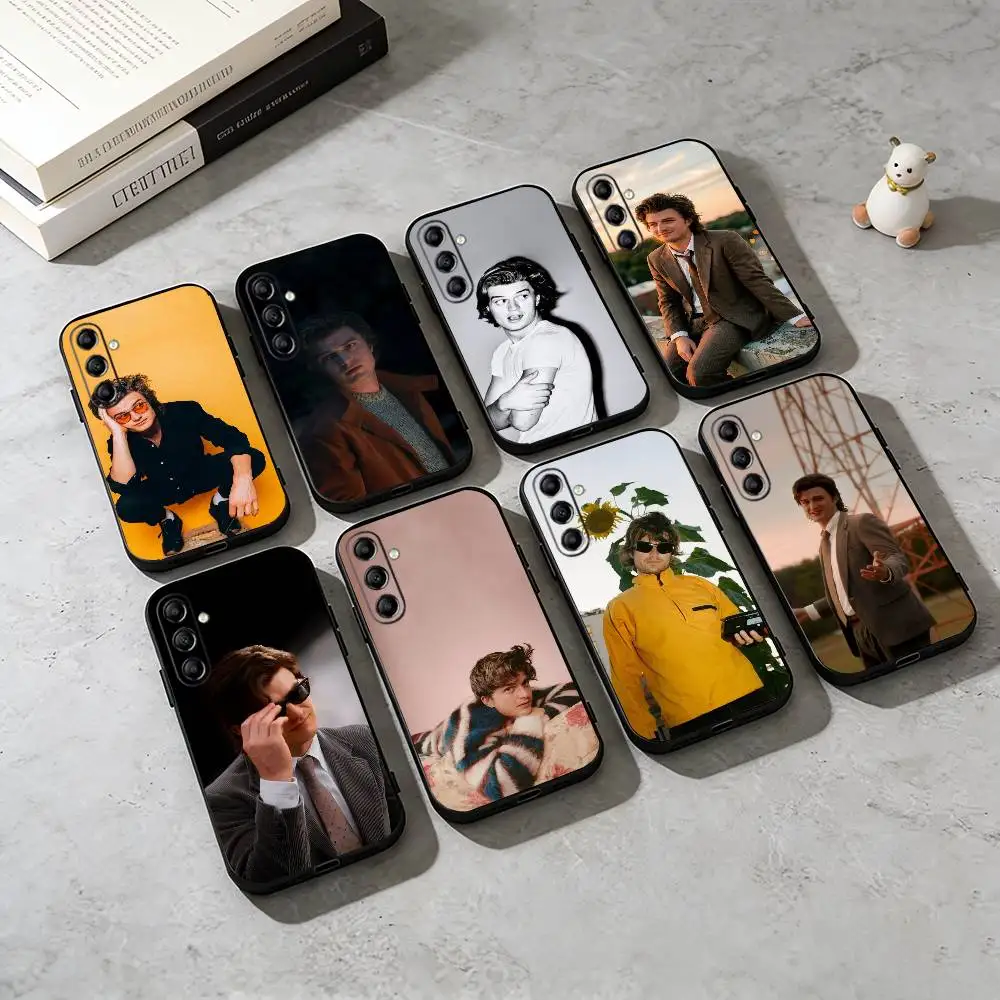 Funda de teléfono con estampado S-Steve Harrington para Samsung Galaxy A73,A72,A71,A70,A53,A52,A51, funda negra de silicona suave