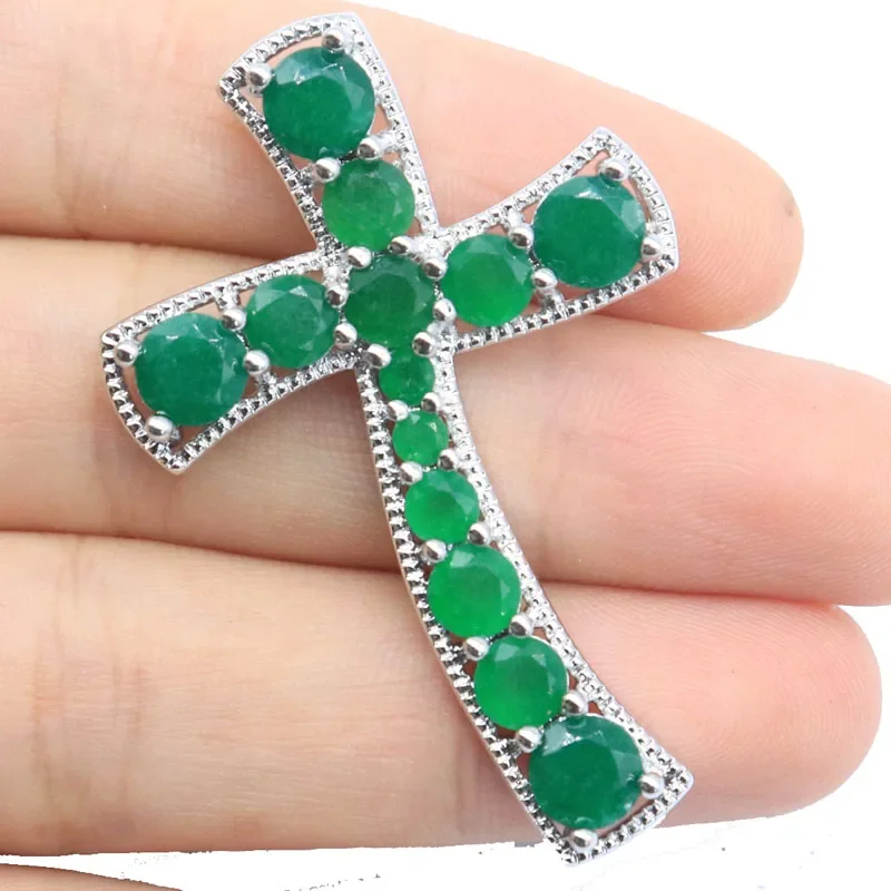 Подвеска из твердого серебра 925 пробы, 8,5 г, длинный крест по индивидуальному заказу, разноцветный, золотой, цитрин, фиолетовый, аметист, турмалин, изумрудно-белый Подвеска из твердого серебра 925 пробы, 8,5 г, длинный крест по индивидуальному заказу, разноцветный, золотой, цитрин, фиолетовый, аметист, турмалин, изумрудно-белый