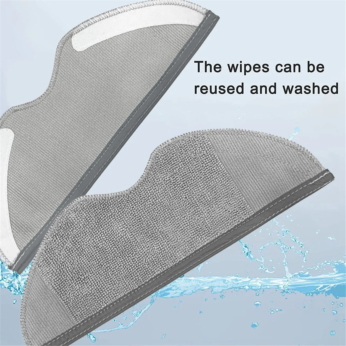 2025 Trend Mop Pads for Robot Vacuum E5 / C108 Robot Vacuum Cleaner Accessories Washable Microfibers Mop Cloth 16PCS