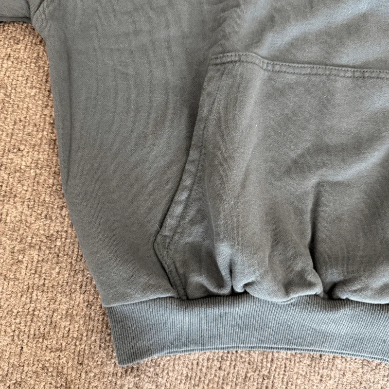 Moda estilo de rua moletom hip hop masculino/feminino manga comprida hoodies qualidade algodão agasalho verde escuro pulôver topos