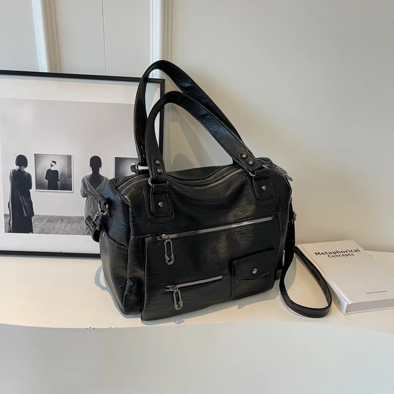 Cgcbag Casual Lage Capaciteit Vrouwen Schouder Messenger Tas Woon-Werkverkeer Draagbare Hand Reistas Eenvoudige Dames Bagage Draagtas