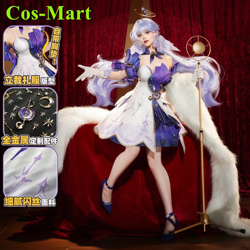 Cos-Mart New Game Honkai: Star Rail Robin Redbreast Cosplay Costume NiuSkin Party Role Play Clothing New Dress Girl Hot