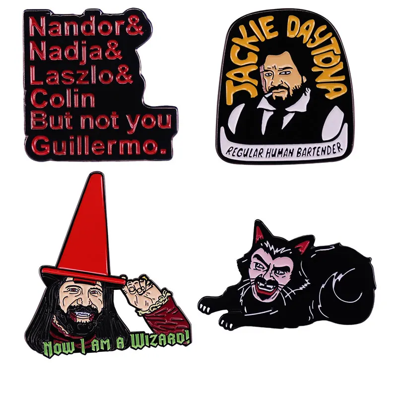 The vampire Life What Do We do In The Shadows Enamel Pins Metal Brooch Badge Fashion Jewellery Backpack Accessory Gifts